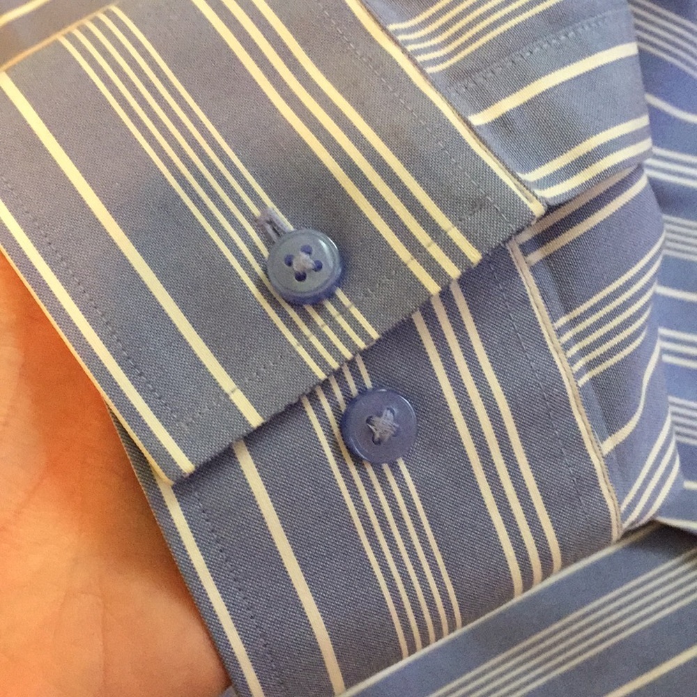 Gold Label westbound woman striped blue blouse 18W - Picture 3 of 5